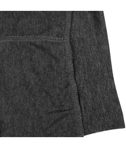 Autumn Round Neck Long Sleeve Shirt Black XL