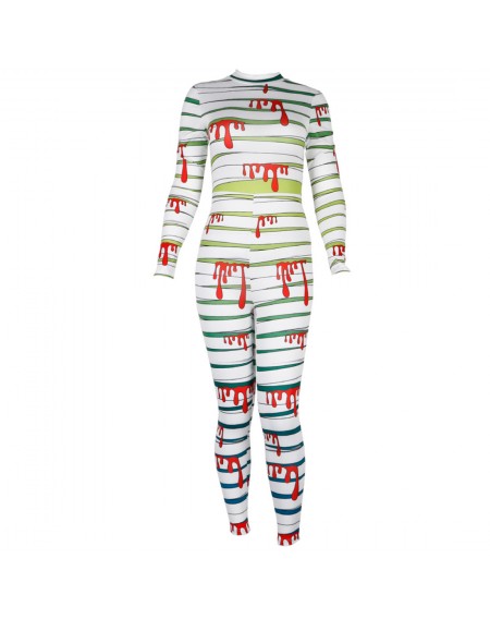 Halloween Blood Bandage Pattern Bodysuits T1005 L/XL