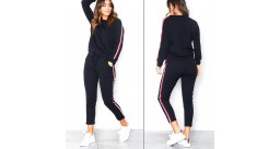 2PCS/SET Women Sport Suits Long Sleeve Ladies O Neck Sweatshirts + Long Pants